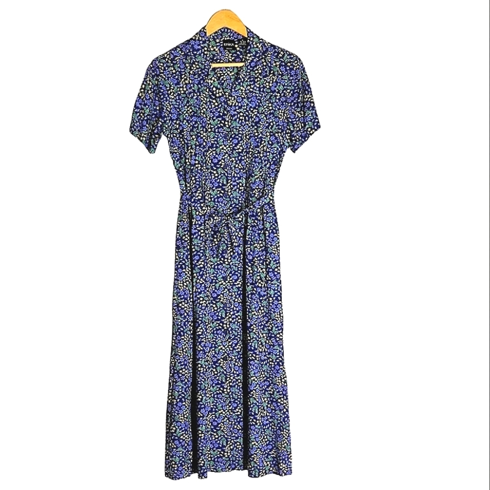 NWOT! Erika Flora Tie Wais Maxi Dress. Super Soft